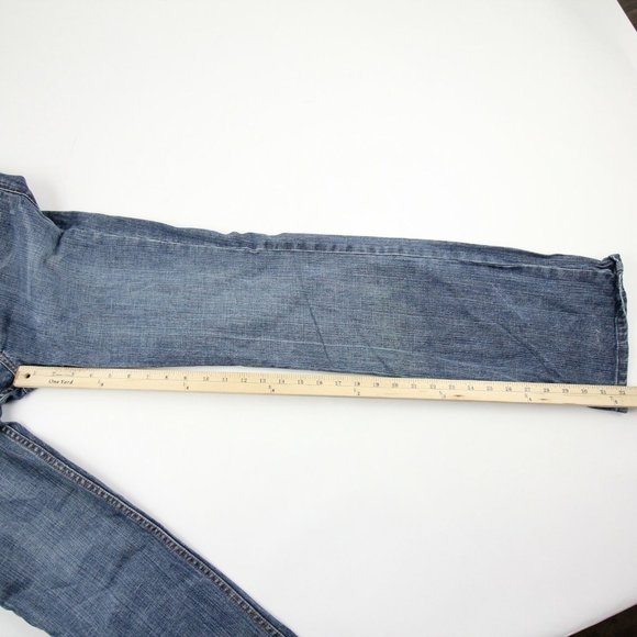 X2 Denim Laboratory Womens Boot Leg Jeans Light Wash Low Rise Size 6 Long - Picture 6 of 10